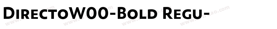DirectoW00-Bold Regu字体转换